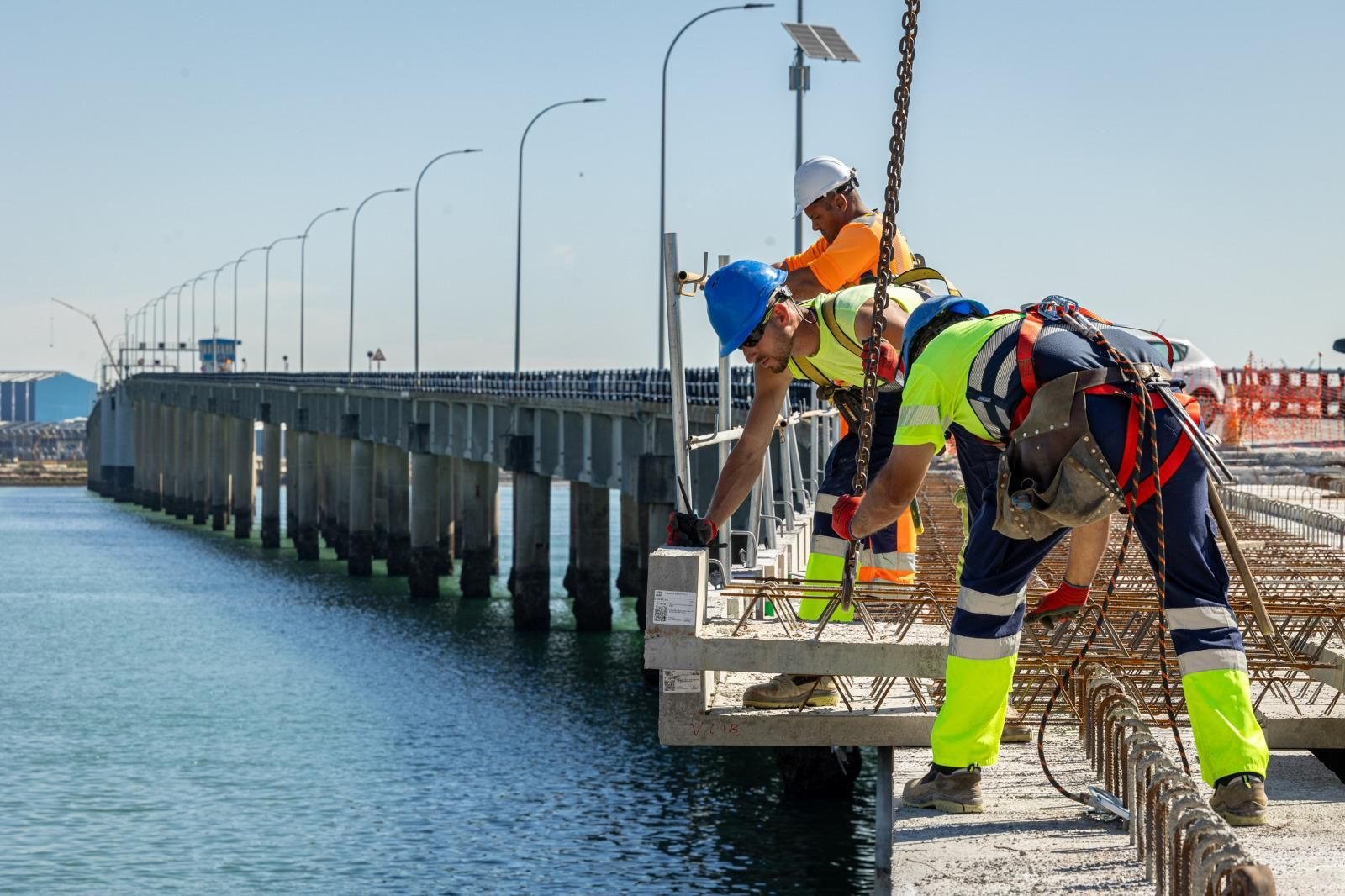 Las obras del puente Carranza en Cádiz, en imágenes