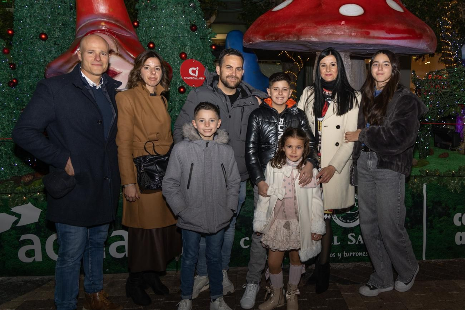 Los jiennenses disfrutan del centro de la ciudad, rodeados de un ambiente navideño