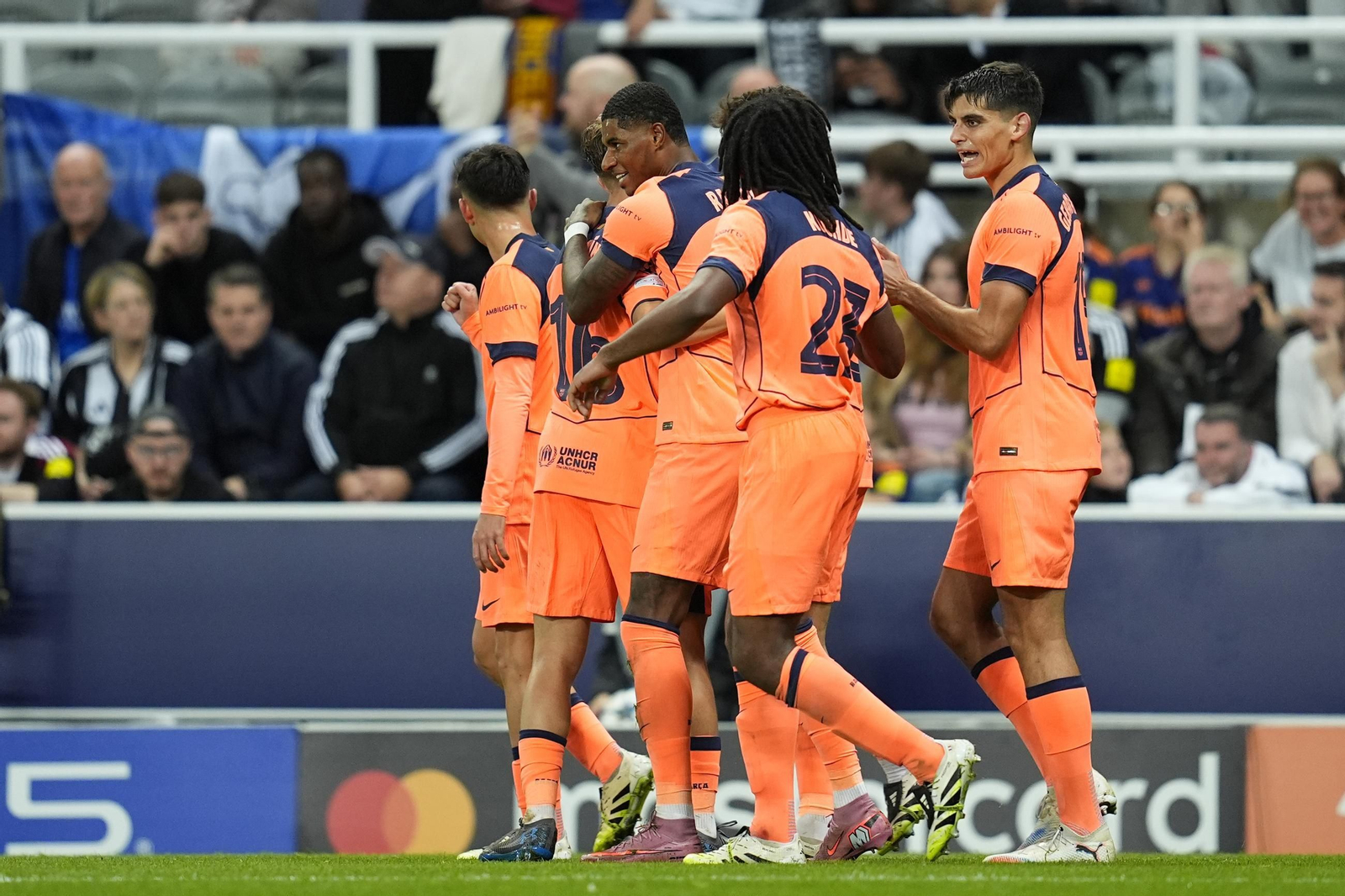 Las fotos del Newcastle-Barcelona