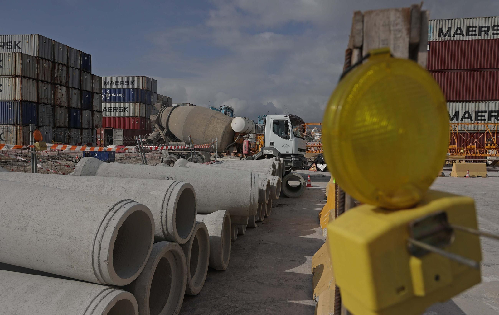 Fotos del proyecto de asfaltado de APM Terminals Algeciras.