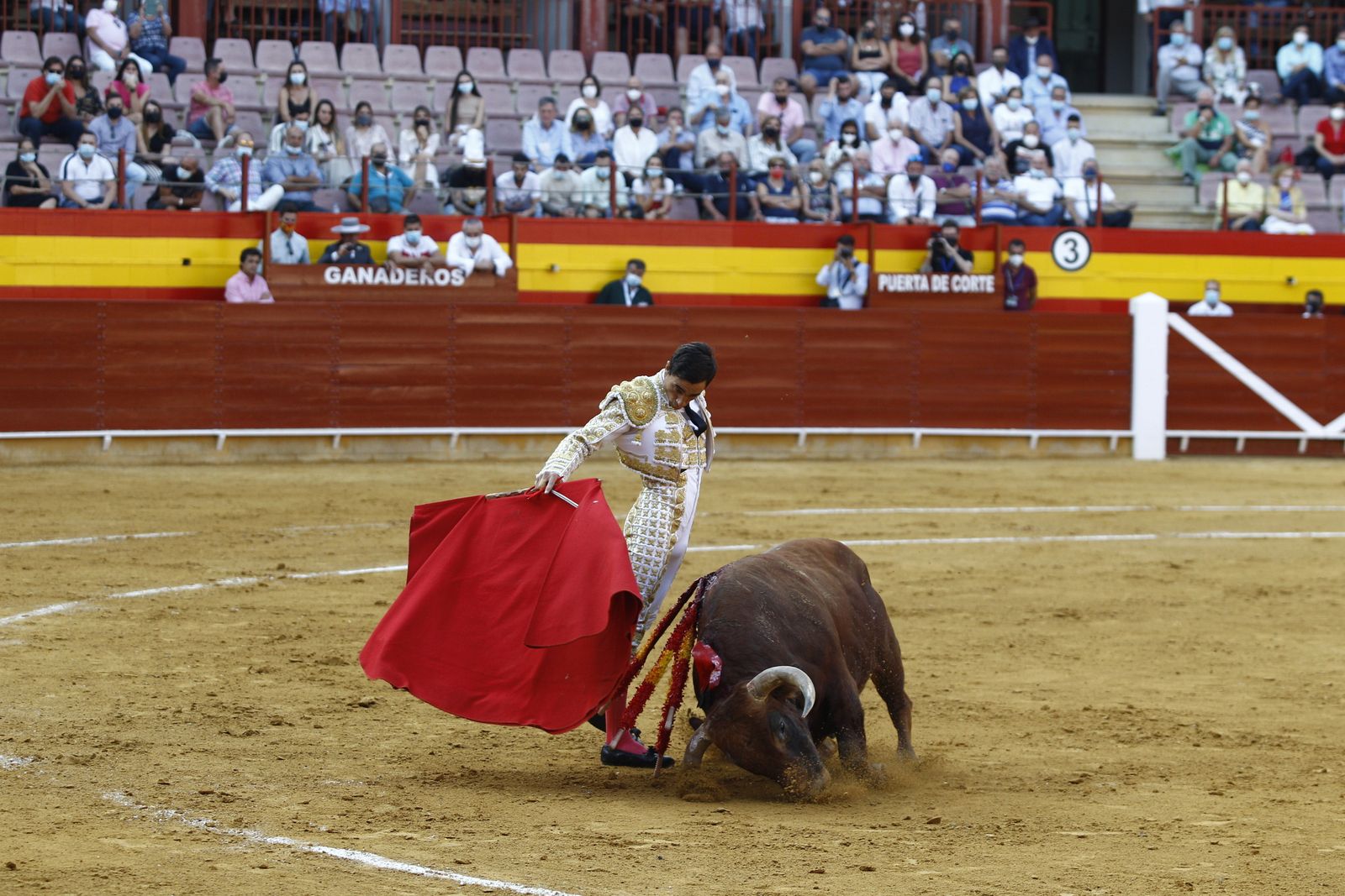 Fotogalería corrida de toros. Cayetano Rivera, Paco Ureña y Roca Rey. Roquetas de Mar.