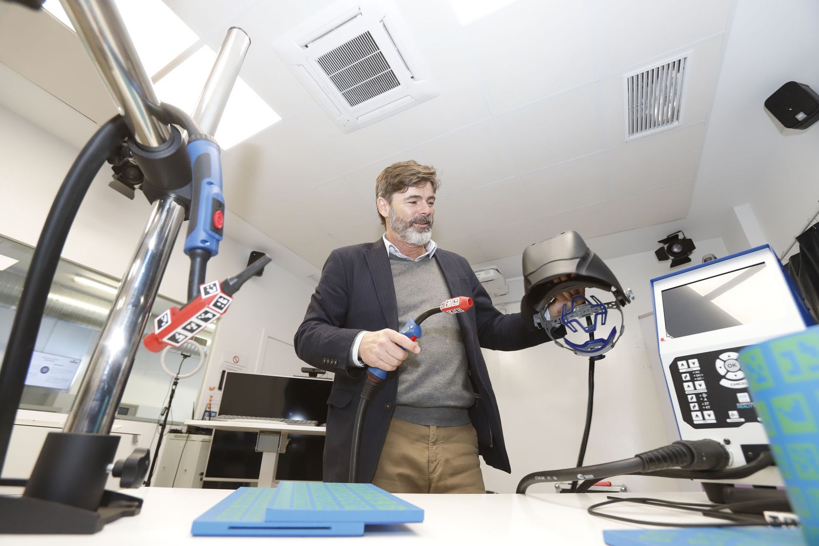 Basilio Marquínez, en las instalaciones de Seabery.