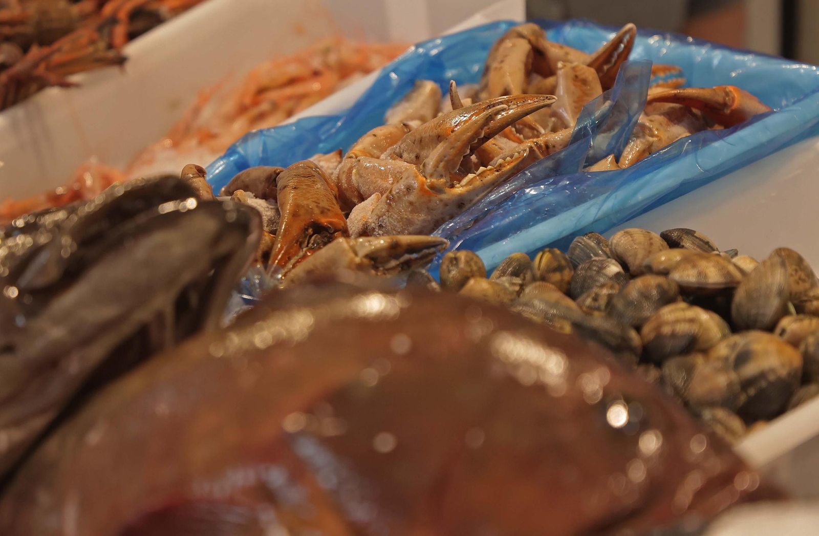 Fotos de las últimas compras en Algeciras para la cena de Nochebuena