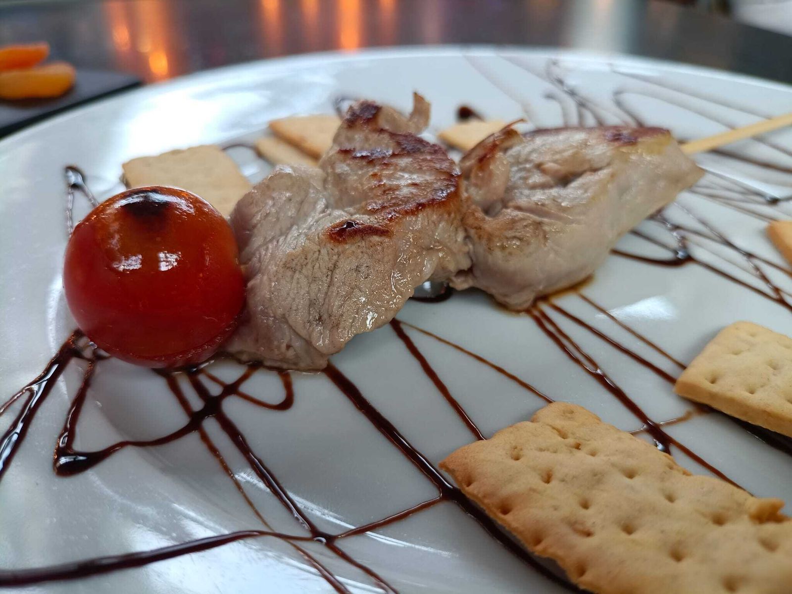 Brocheta de solomillo de lomo  de Brochetería La Medina