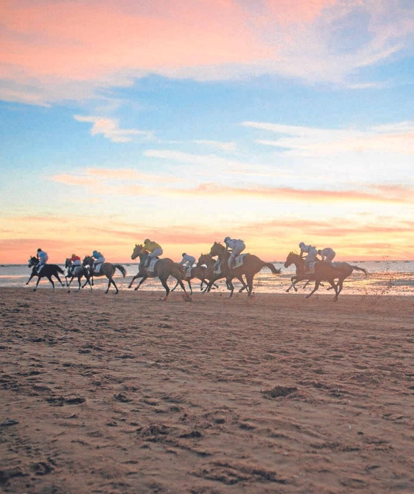 Carreras de caballos en Sanlúcar.