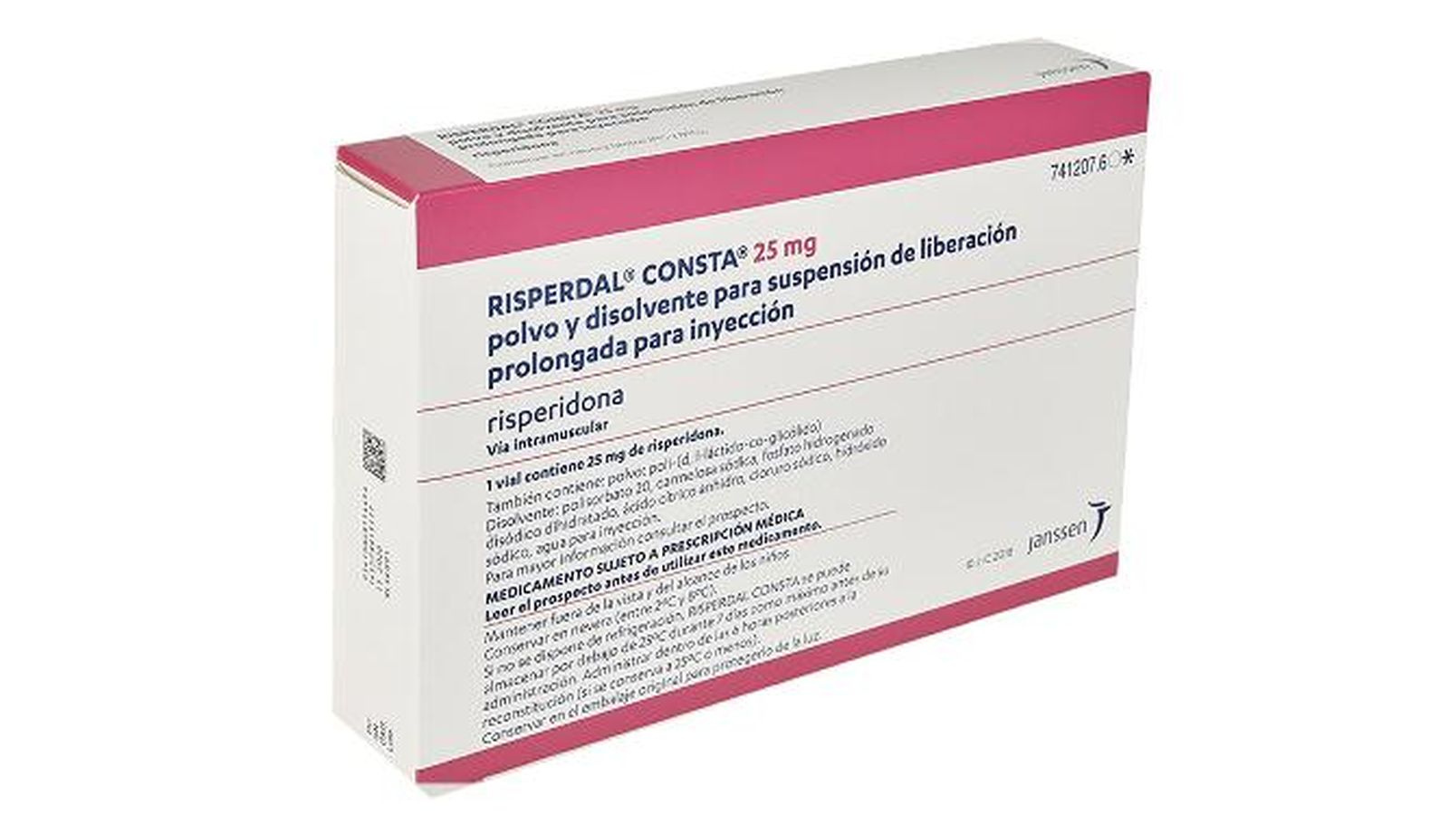 Caja de risperidona del laboratorio Consta.