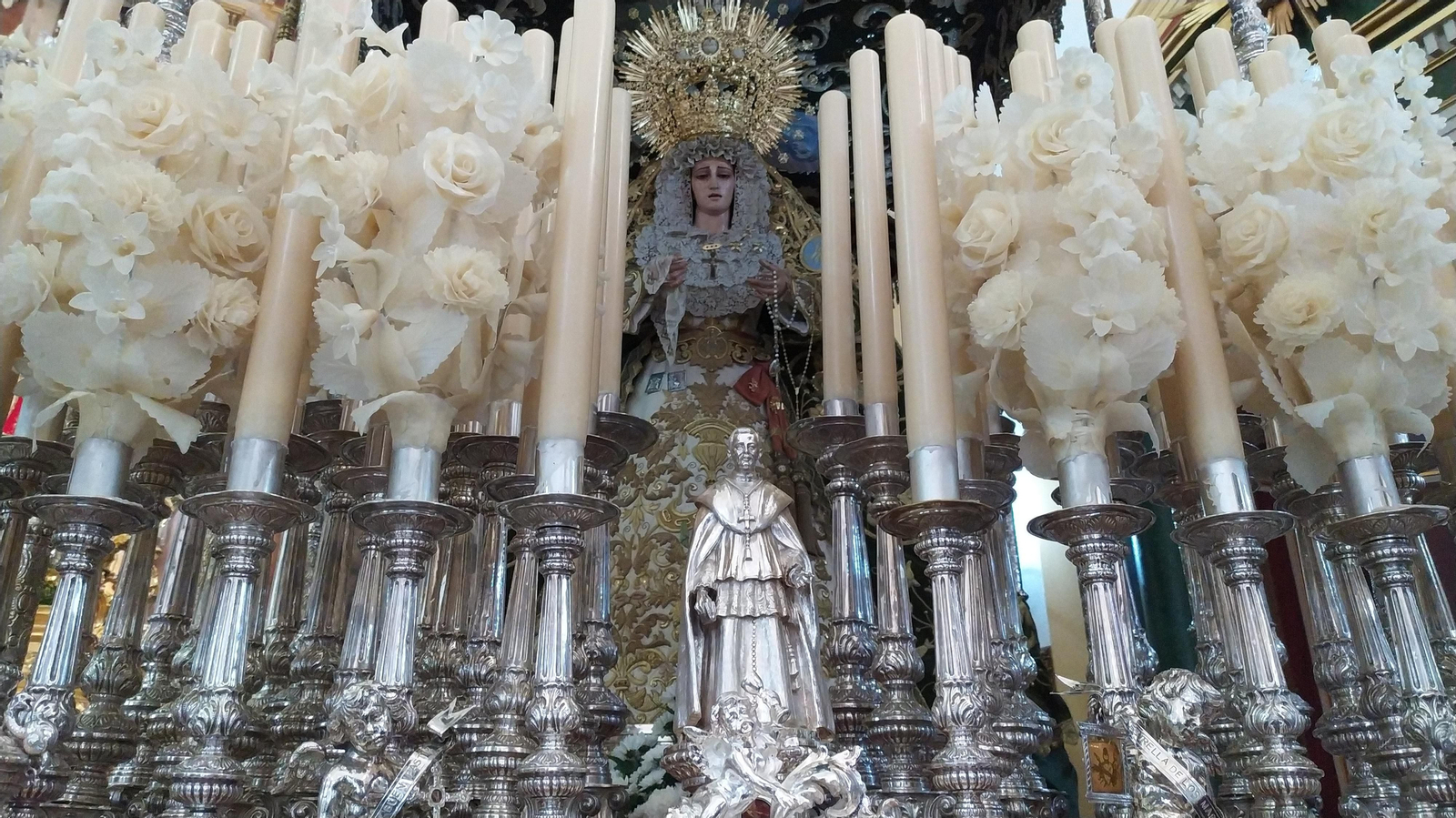 Las vísperas de la Magna Mariana de San Fernando en la iglesia de la Pastora