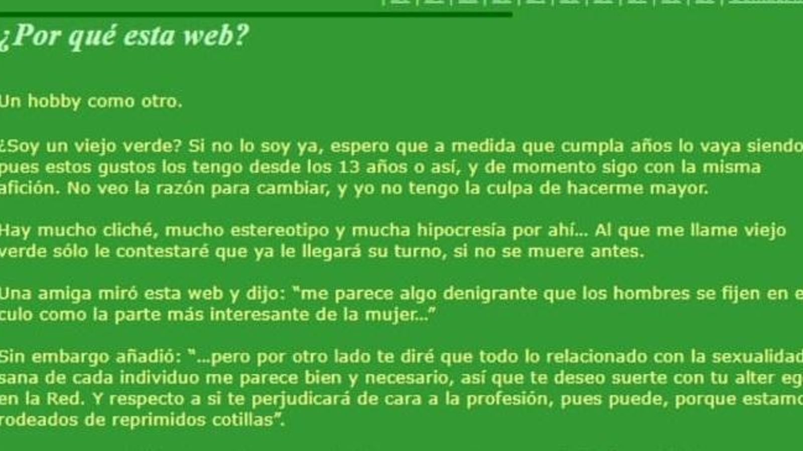 El autor explica, hace quince año, el porqué de la web ArtiCULITOS.com El autor explica, hace quince año, el porqué de la web ArtiCULITOS.com