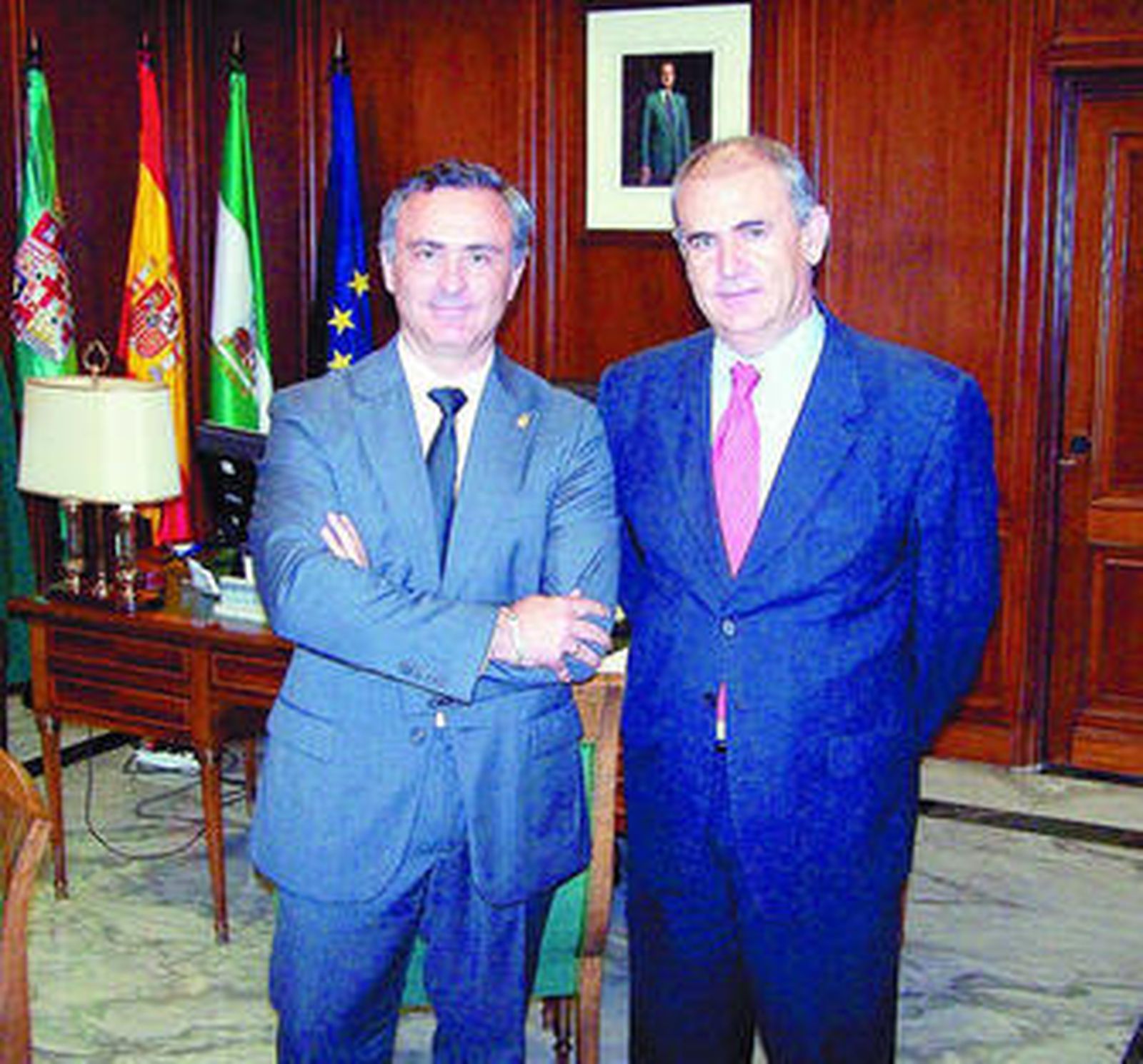 Juan Carlos Usero, junto a Antonio Romero.