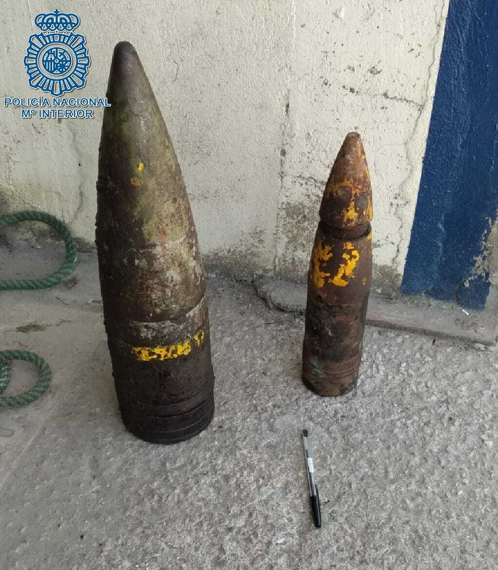 Los dos proyectiles desactivados en Dos Hermanas.