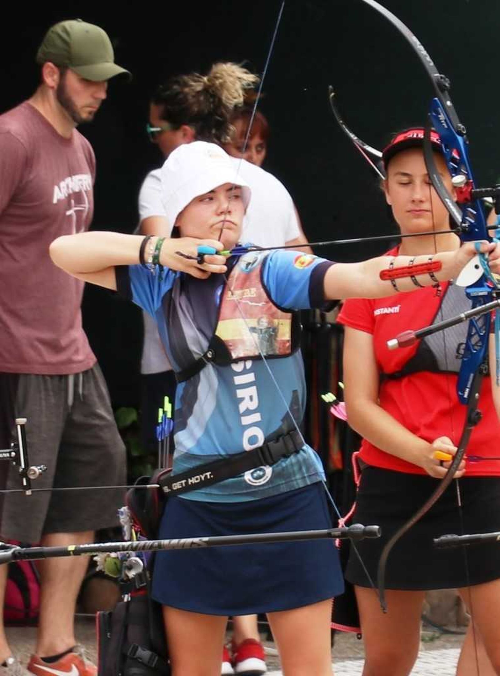 Leyre Fernández, durante una competición.