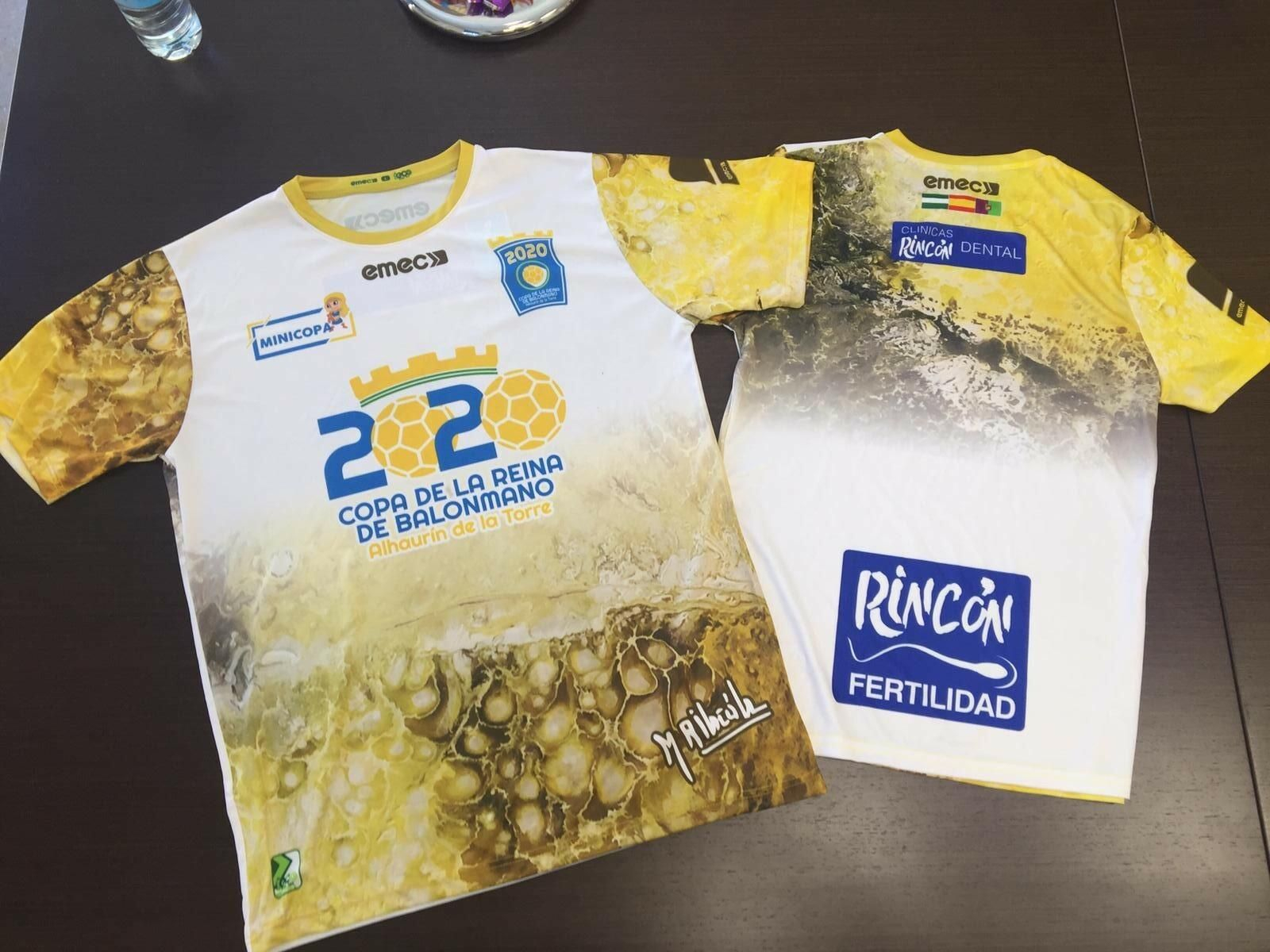 Detalle de la camiseta conmemorativa de la Copa de la Reina