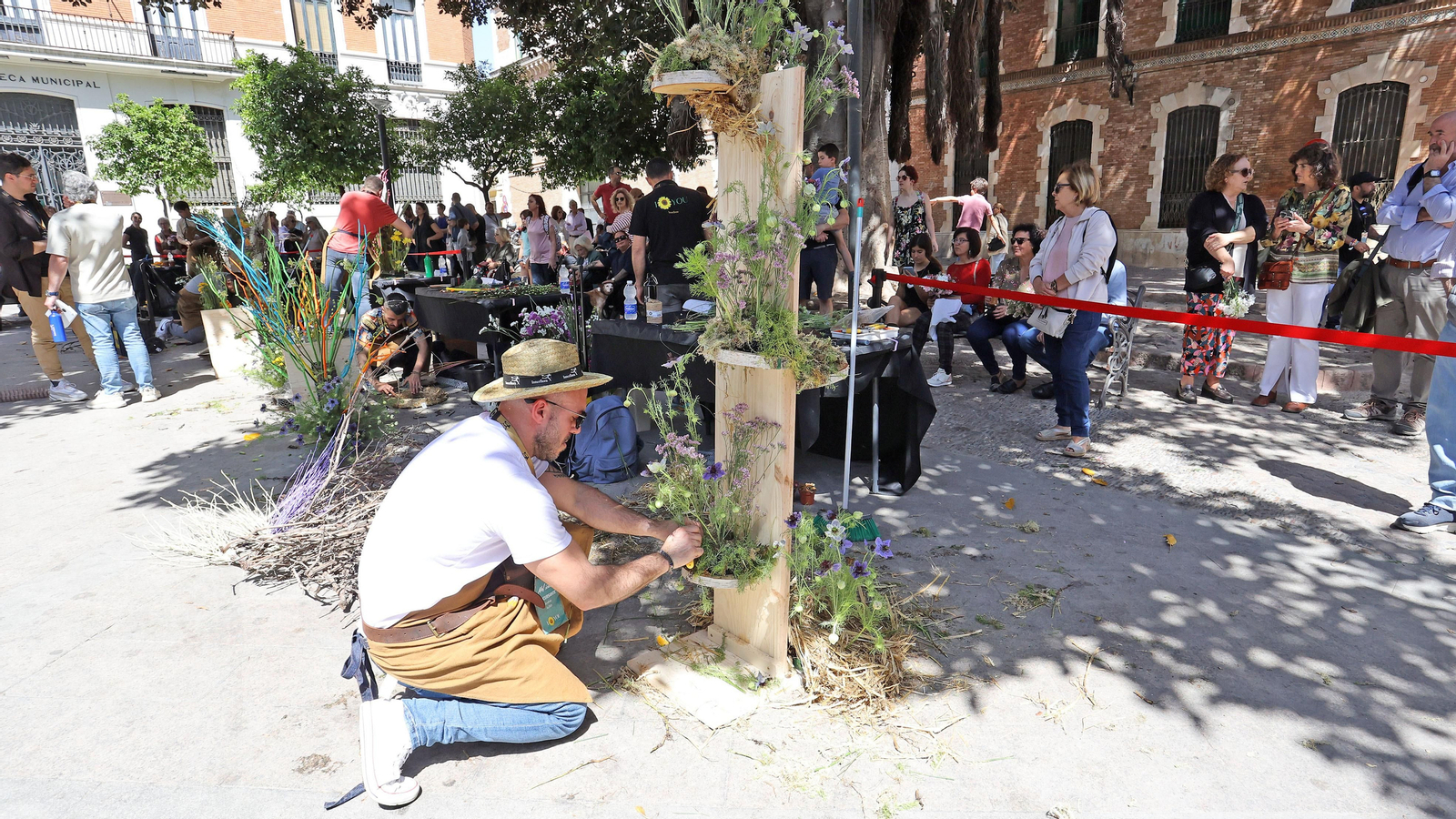 El centro de Jerez lleno este sábado