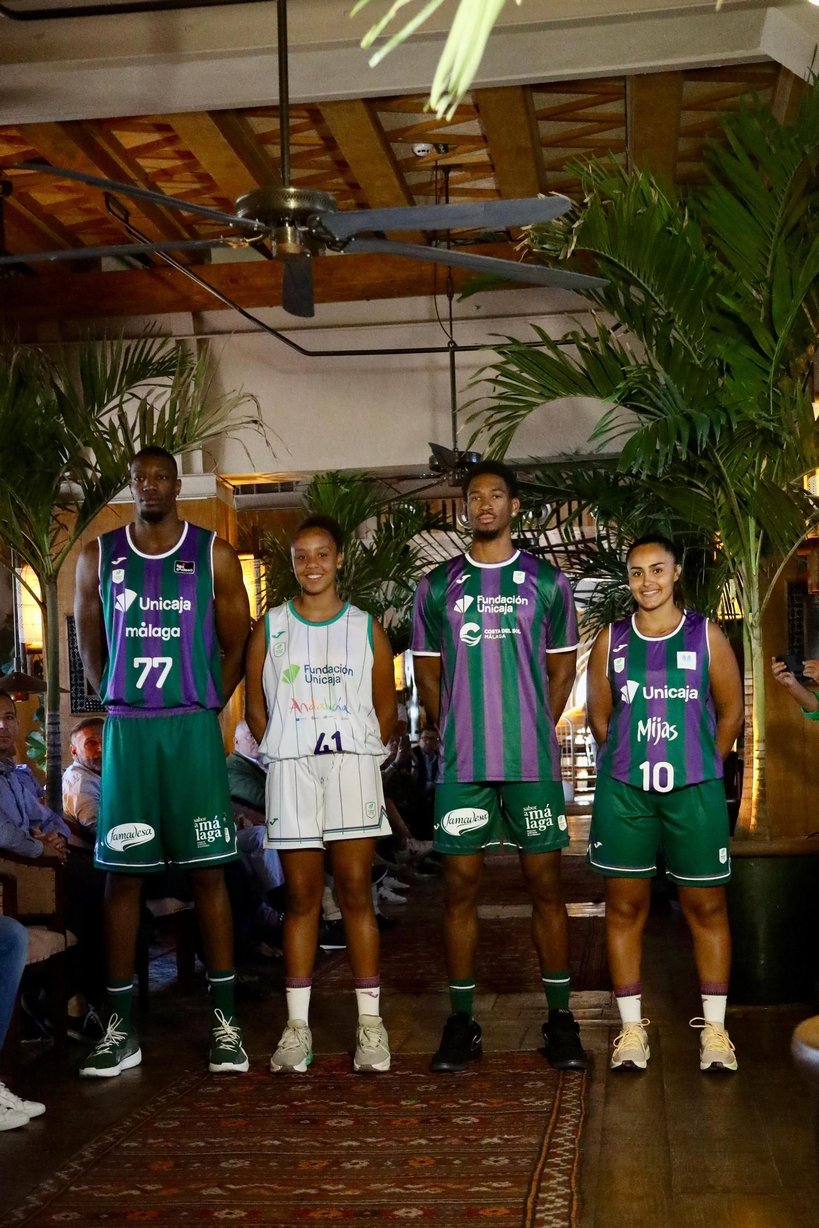 La presentación de las nuevas equipaciones del Unicaja, en fotos