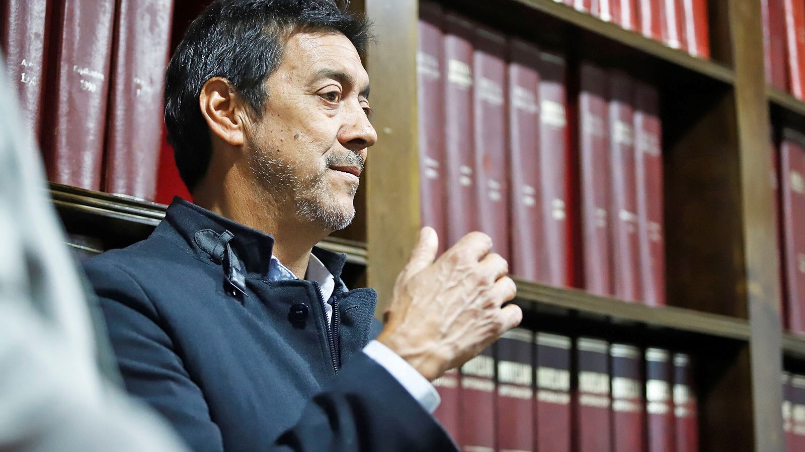 Luzardo, en la sede de 'Huelva Información'.