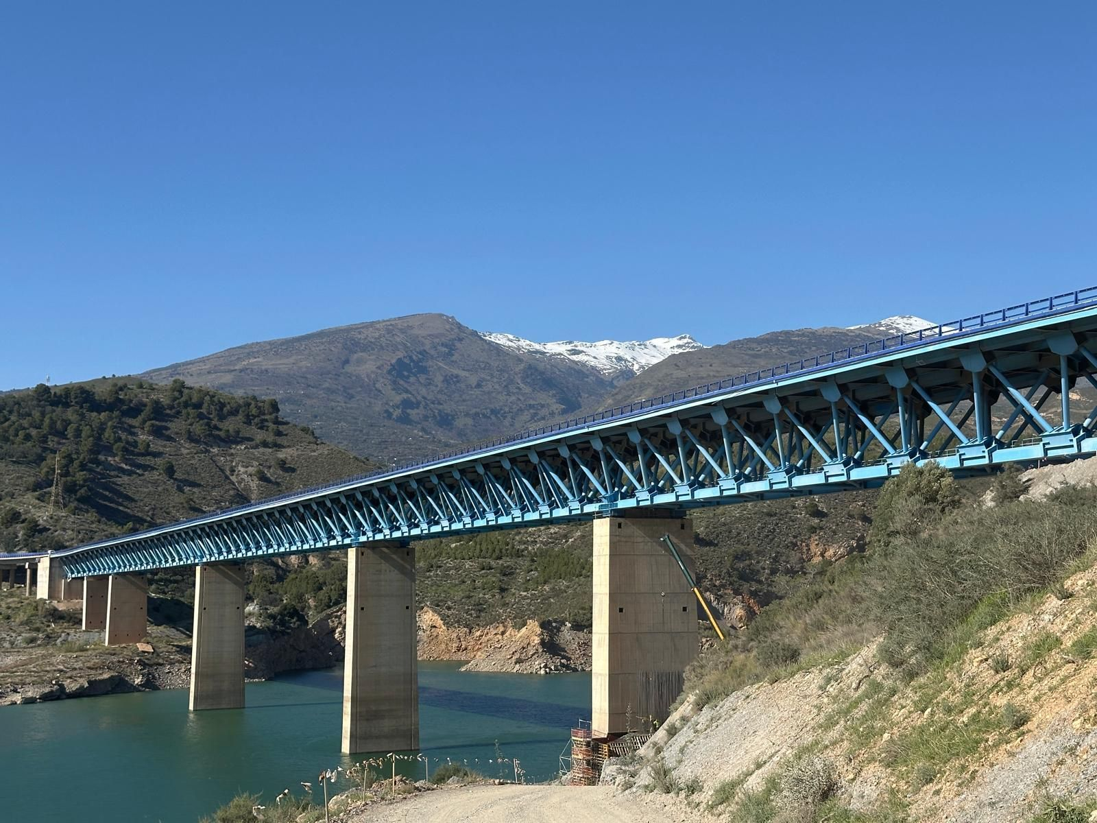 Así avanzan las obras en la A-44 a la altura de Rules