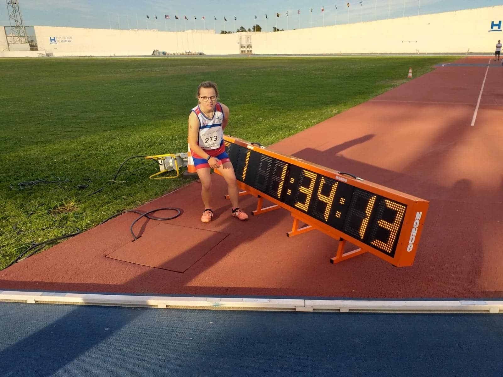 Blanca Betanzos, tras batir el récord de Europa y dejarlo en 1.34.13