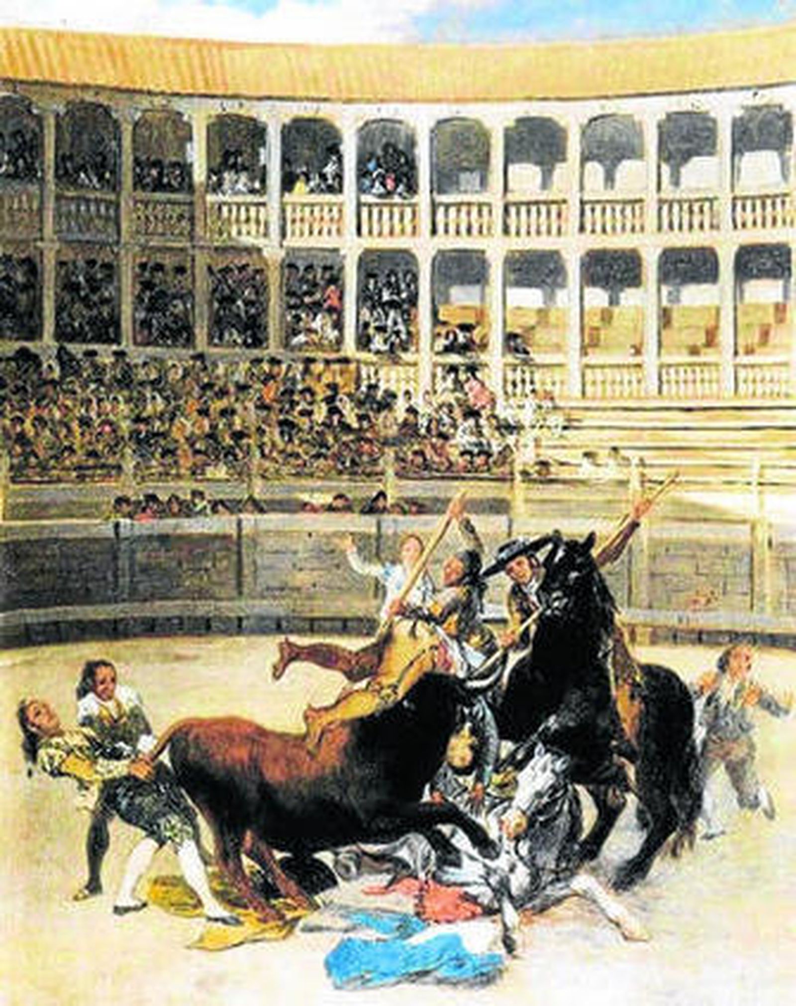 Un cuadro de Goya con una escena taurina contempóranea a las celebradas en el Cádiz de las Cortes.