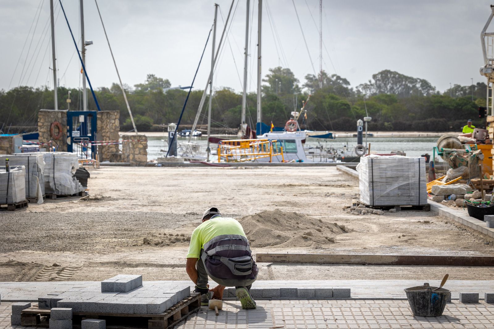 Las obras del paseo fluvial portuense, en imágenes