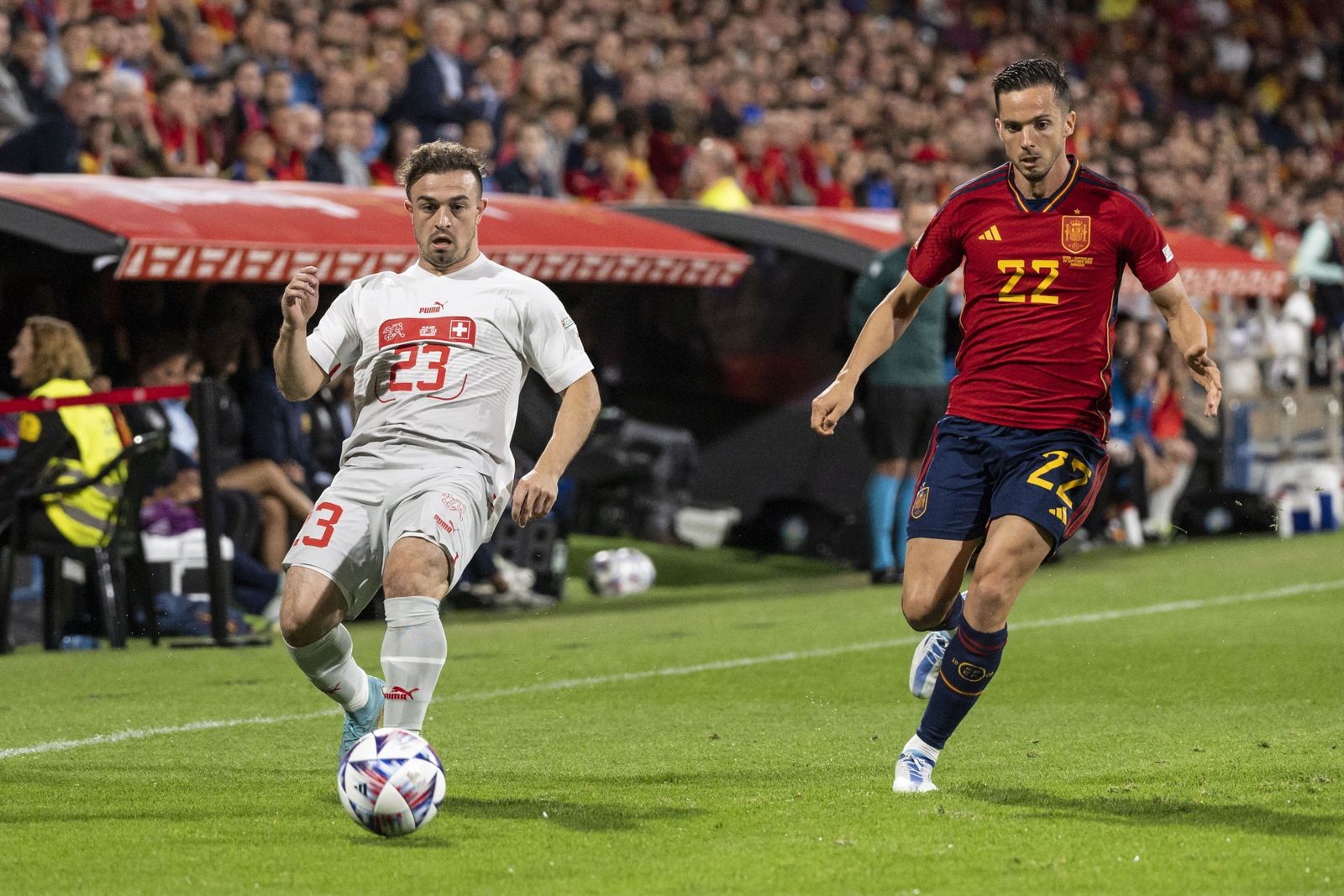 Las imágenes del España-Suiza