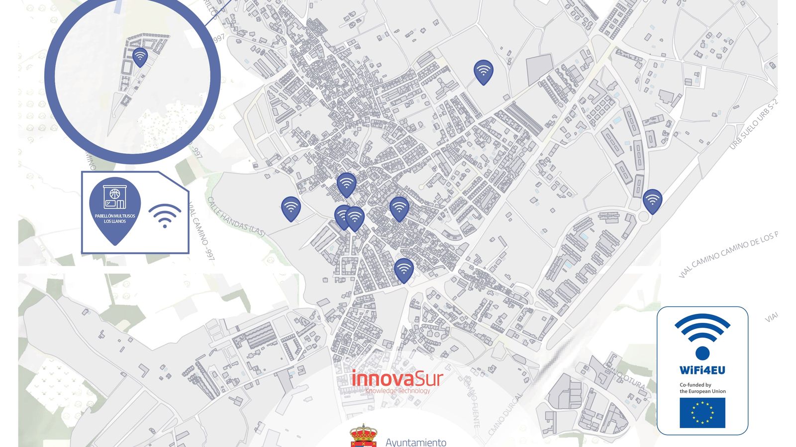 Mapa de puntos de acceso Wifi instalados