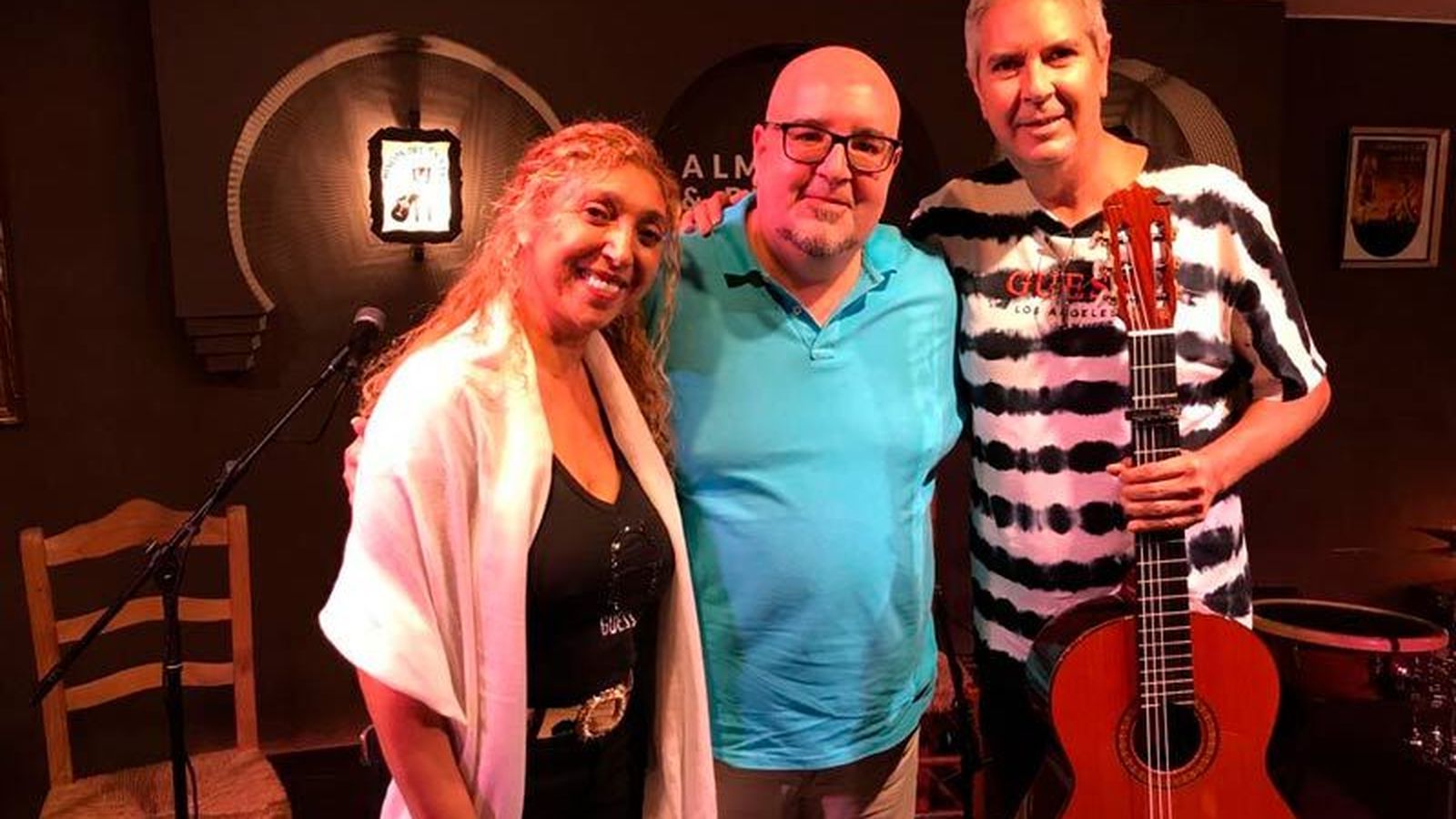 Pedro Vazquez con Miguel Ángel Cortés y Esperanza Fernandez