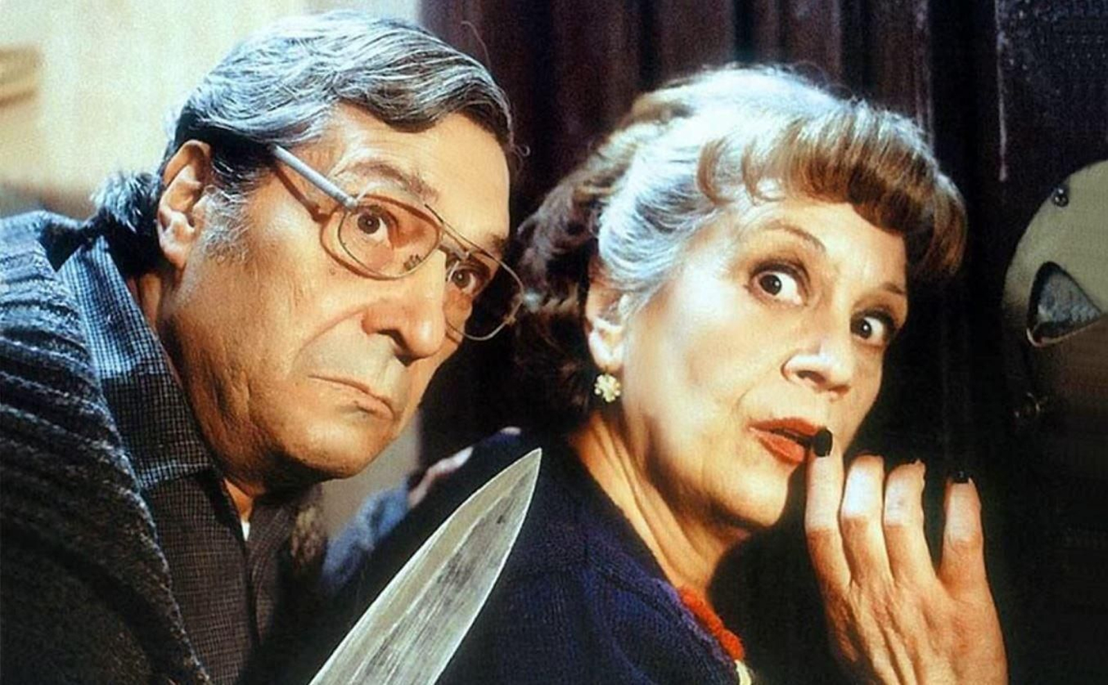 Sancho Gracia y Terele Pávez en una imagen del filme de Álex de la Iglesia.