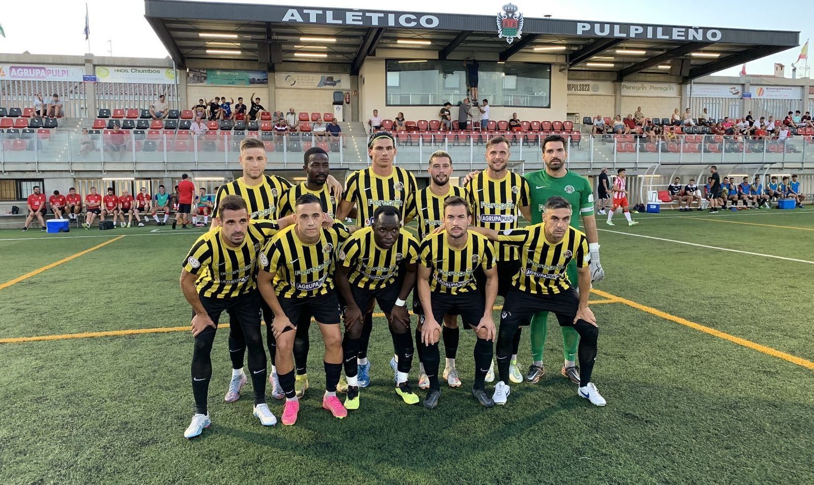 Formación pulpileña en el amistoso ante el Almería B