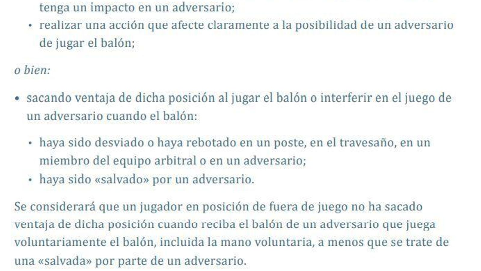 Regla 11: El Fuera de juego.