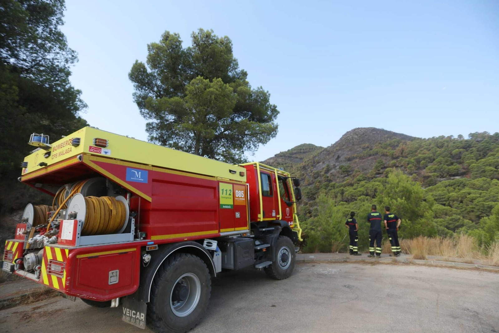 Las fotos de las zonas arrasadas por el incendio en la Sierra de Mijas