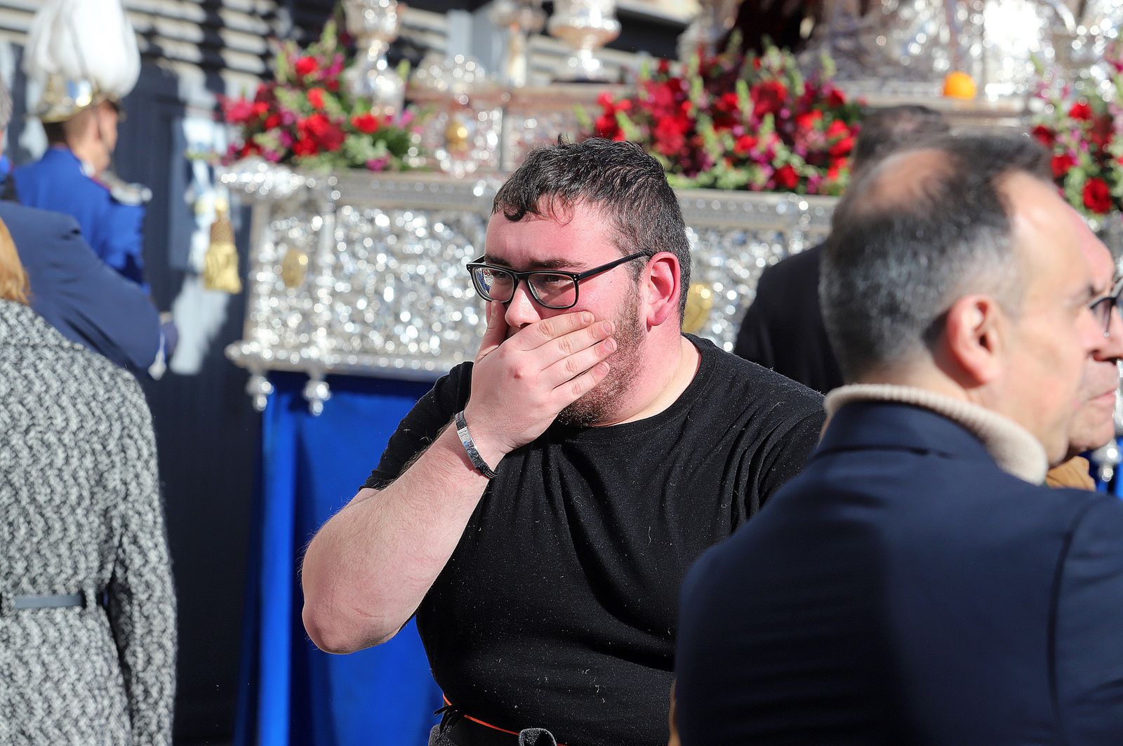 Imágenes de la procesión de San Sebastián en Huelva