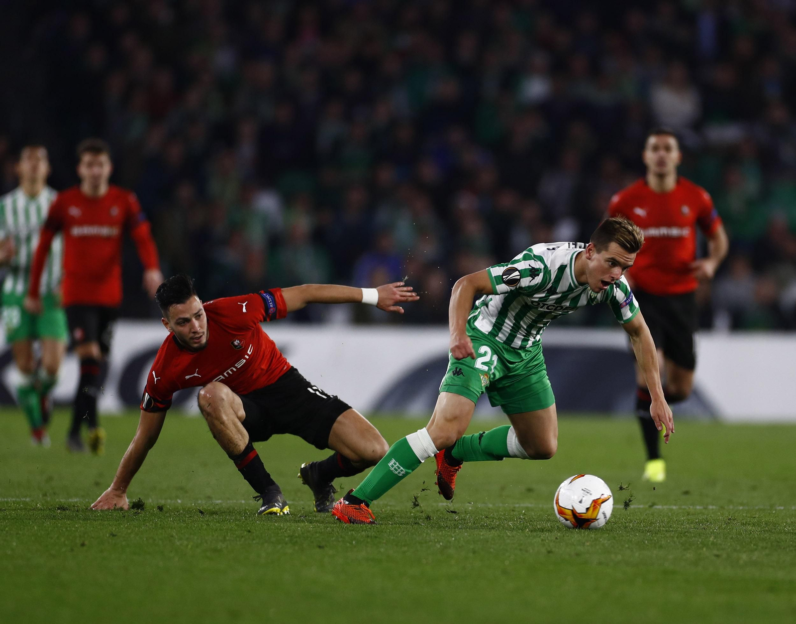 Las imágenes del Betis-Rennes
