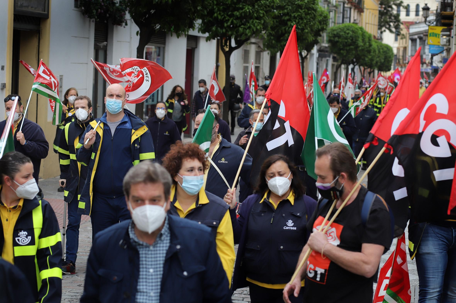 Manifestación de correos