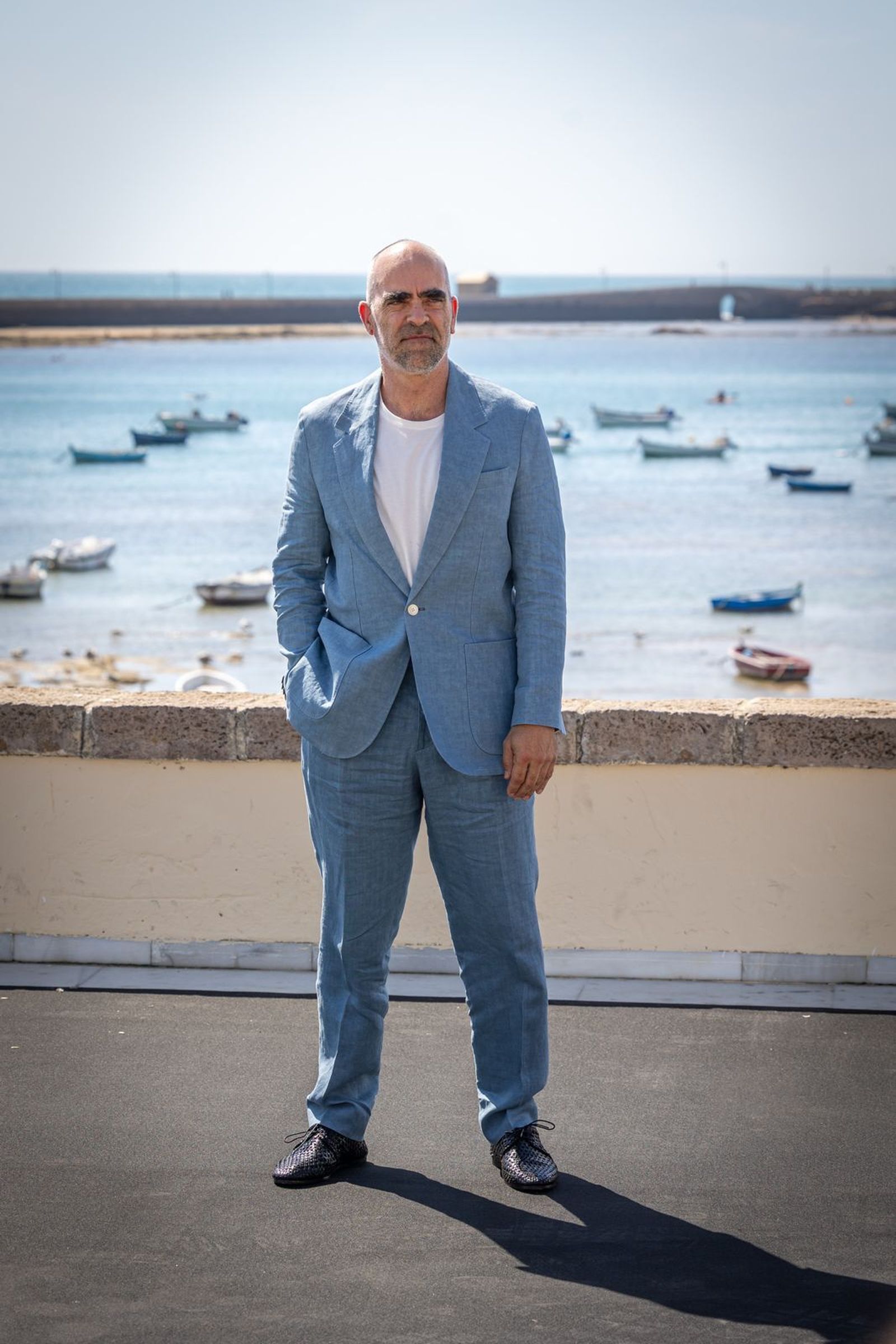 Photocall de Petra Martínez y actores de la serie 'La ley del mar' en La Caleta