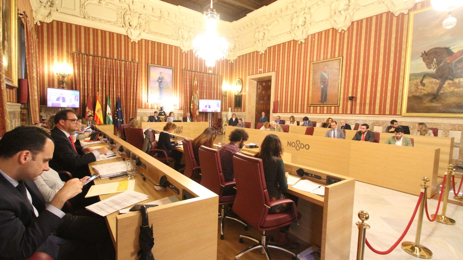 Vista general del Salón Colón en el Ayuntamiento.