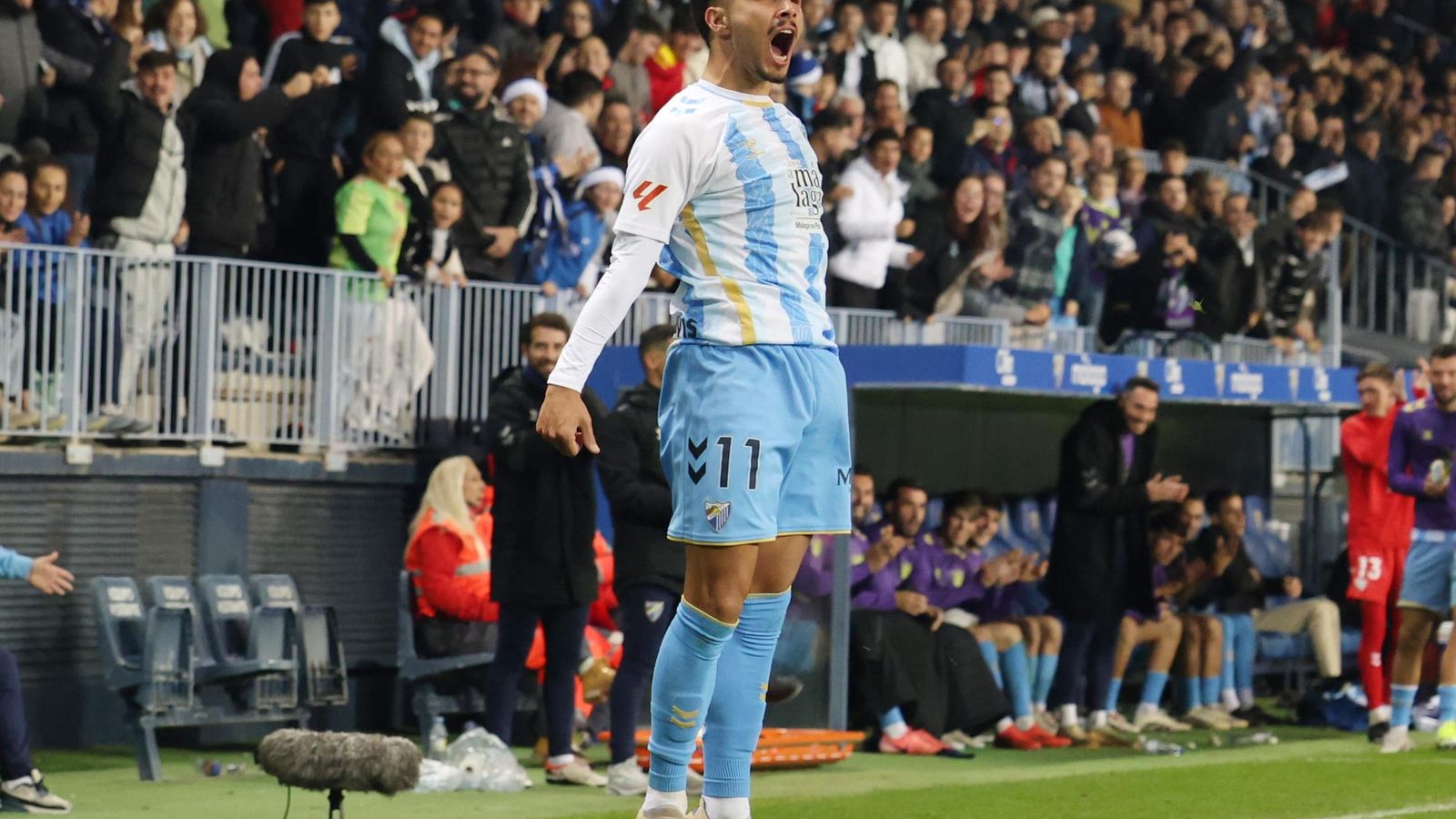 El Málaga CF-Eldense, en fotos
