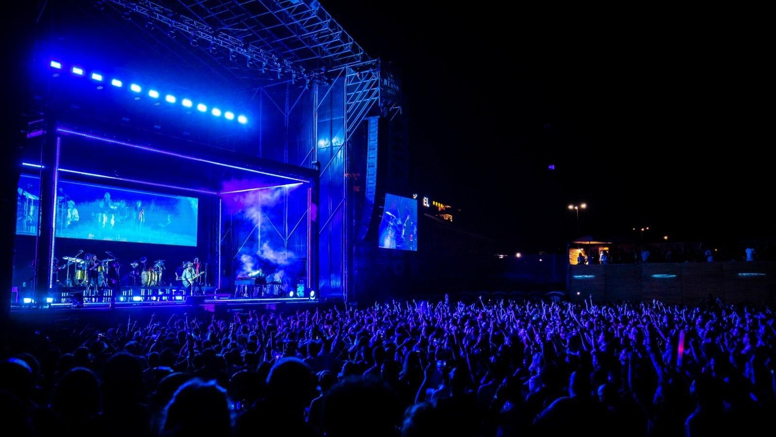 Aspecto que presentaba Bahía Sound durante el concierto de Leiva.