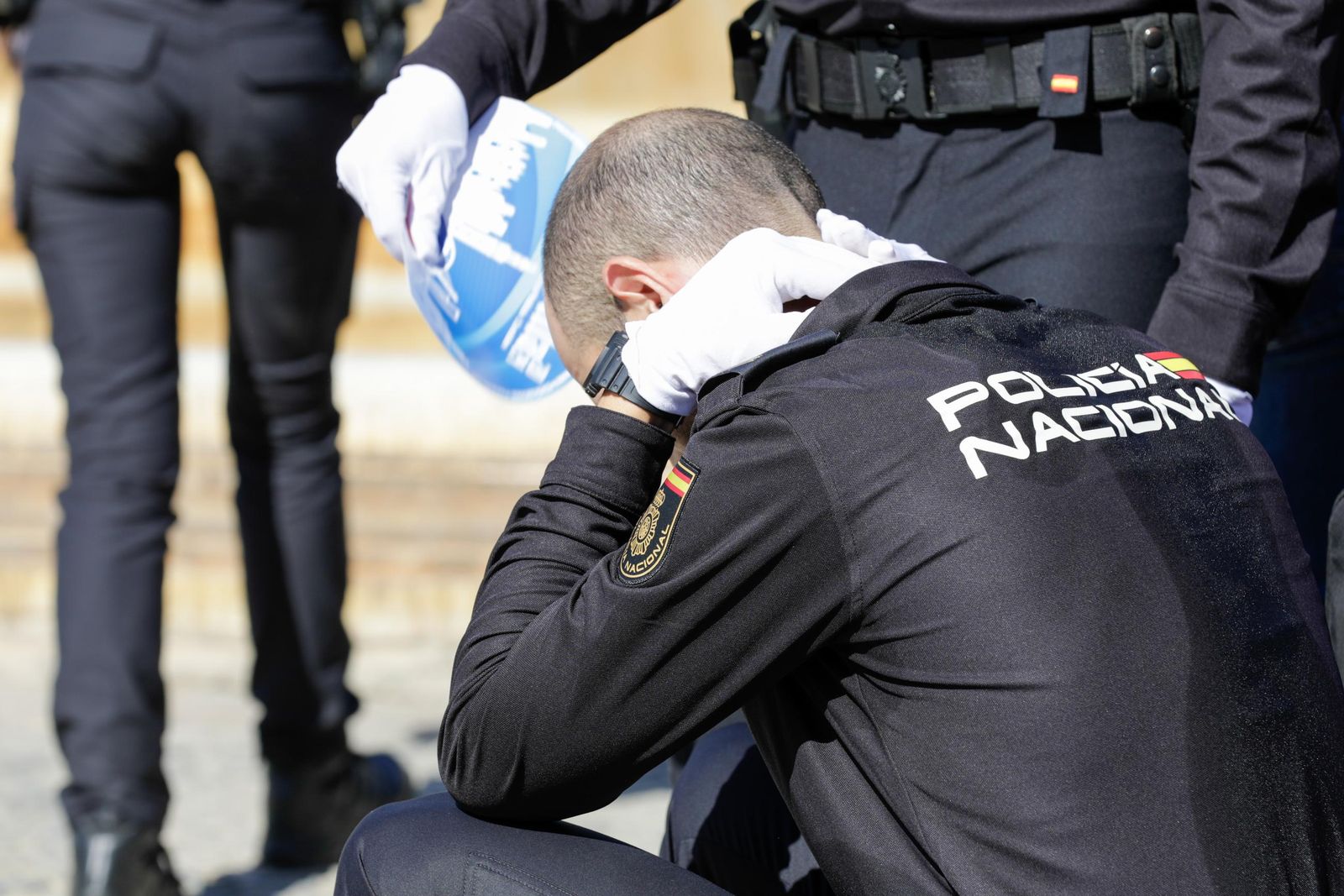 Plaza de España. Día de la Policía Nacional
