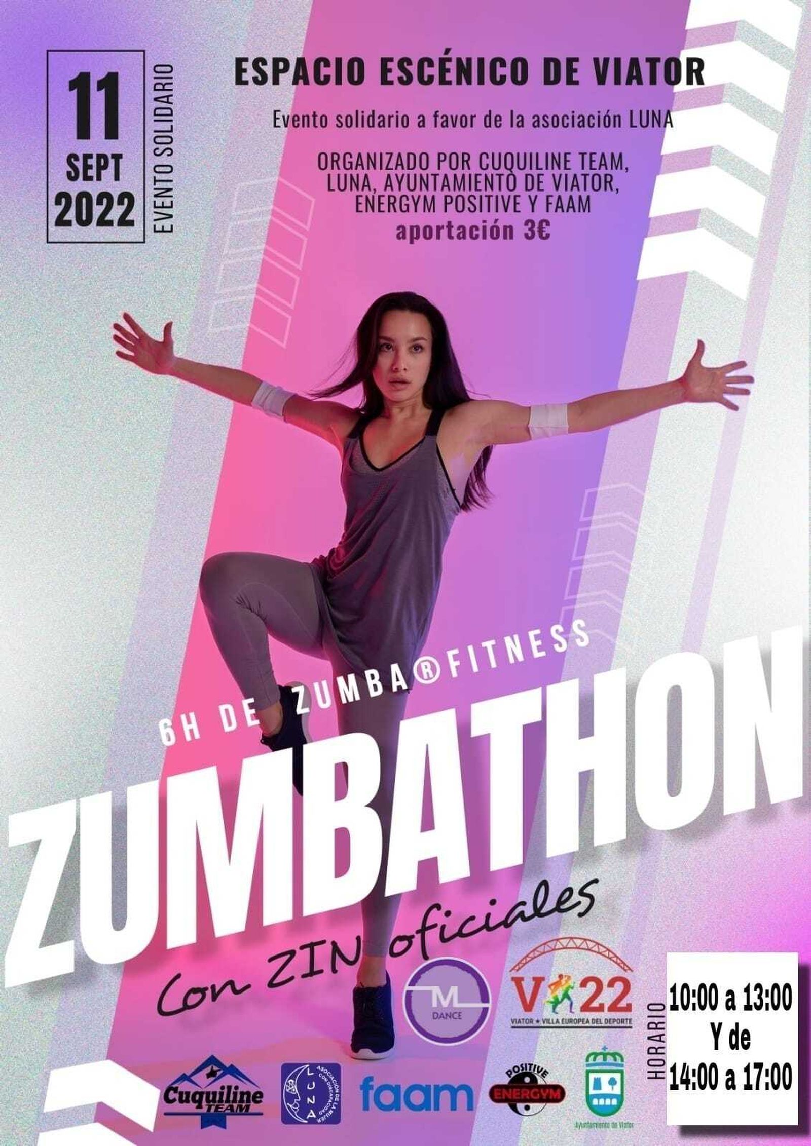 Cartel anunciador del reto solidario