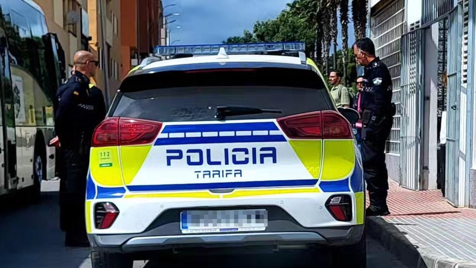 Un vehículo de la Policía Local de Tarifa. Un vehículo de la Policía Local de Tarifa.