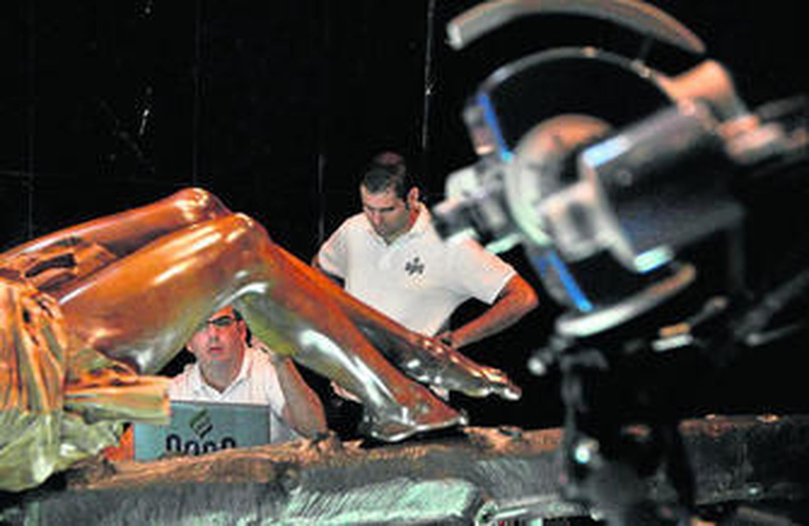 Proceso de escaneado del Cristo de la Buena Muerte.