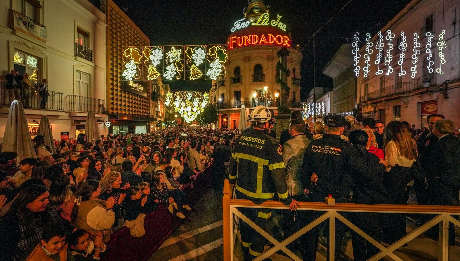 Encendio del alumbrado de Navidad, el pasado año.