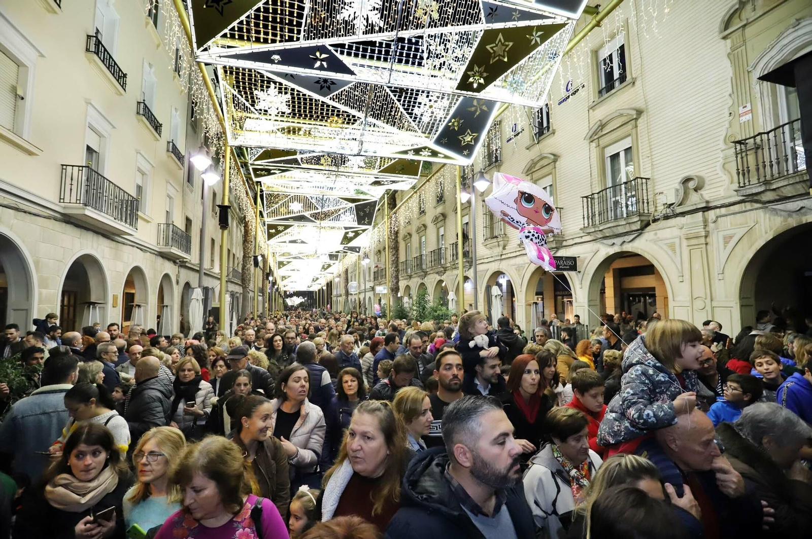Imágenes del encendido del alumbrado navideño