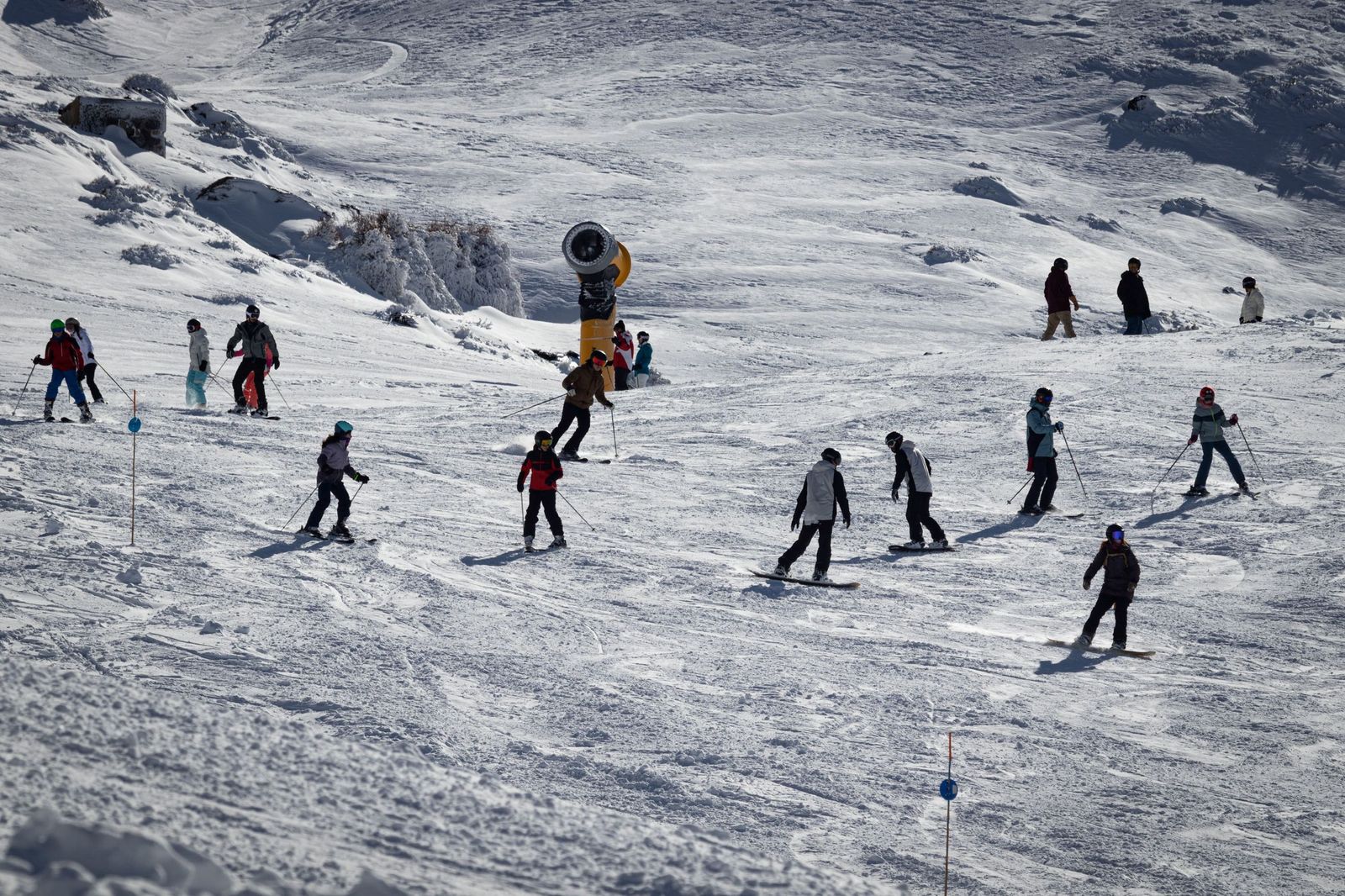 La estación de esquí de Sierra Nevada este domingo.