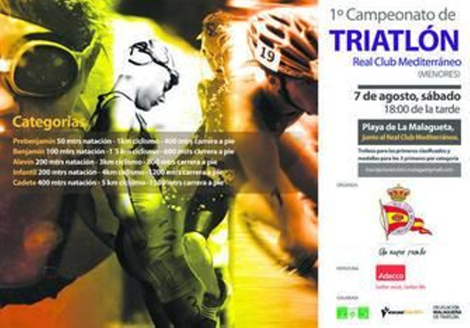 El Triatlón para Menores comienza su andadura