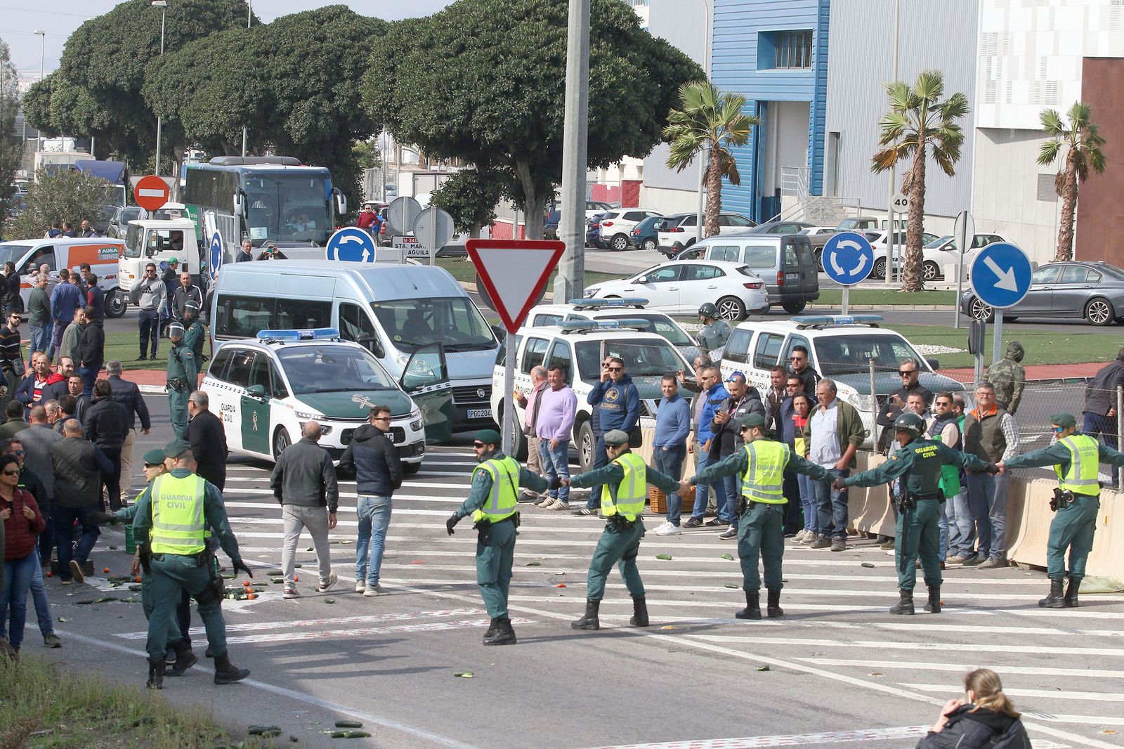 Las imágenes de la manifestación de agricultores