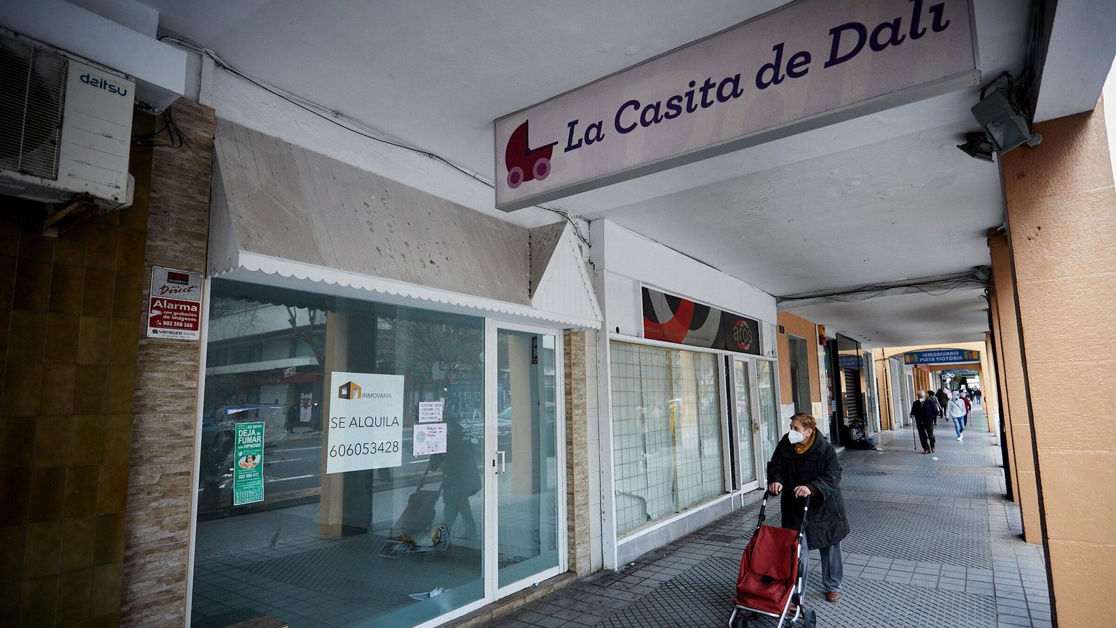 En la zona de los soportales han aumentado los cierres de locales.