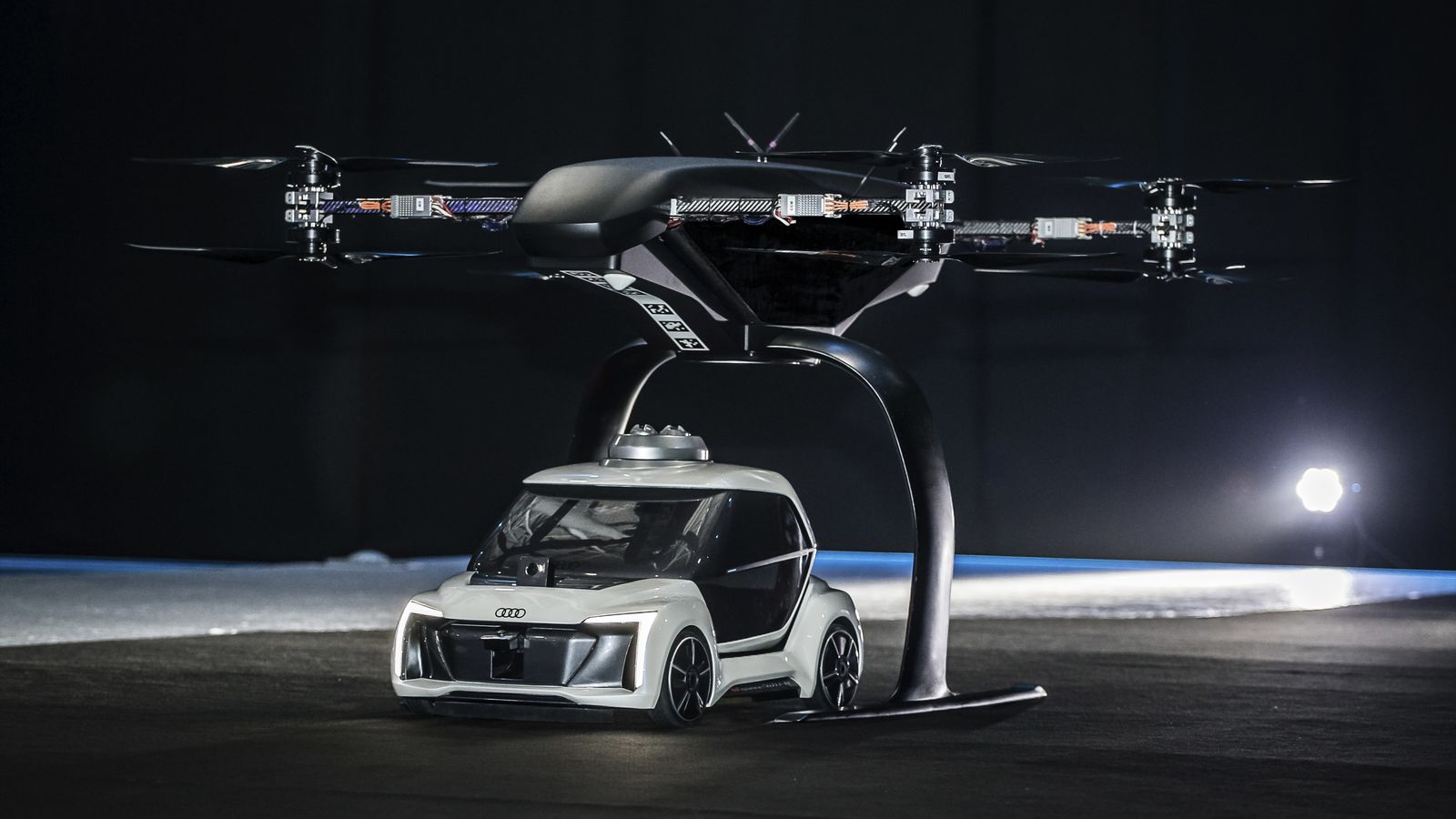 El 'taxidrone' según Audi y Airbus.
