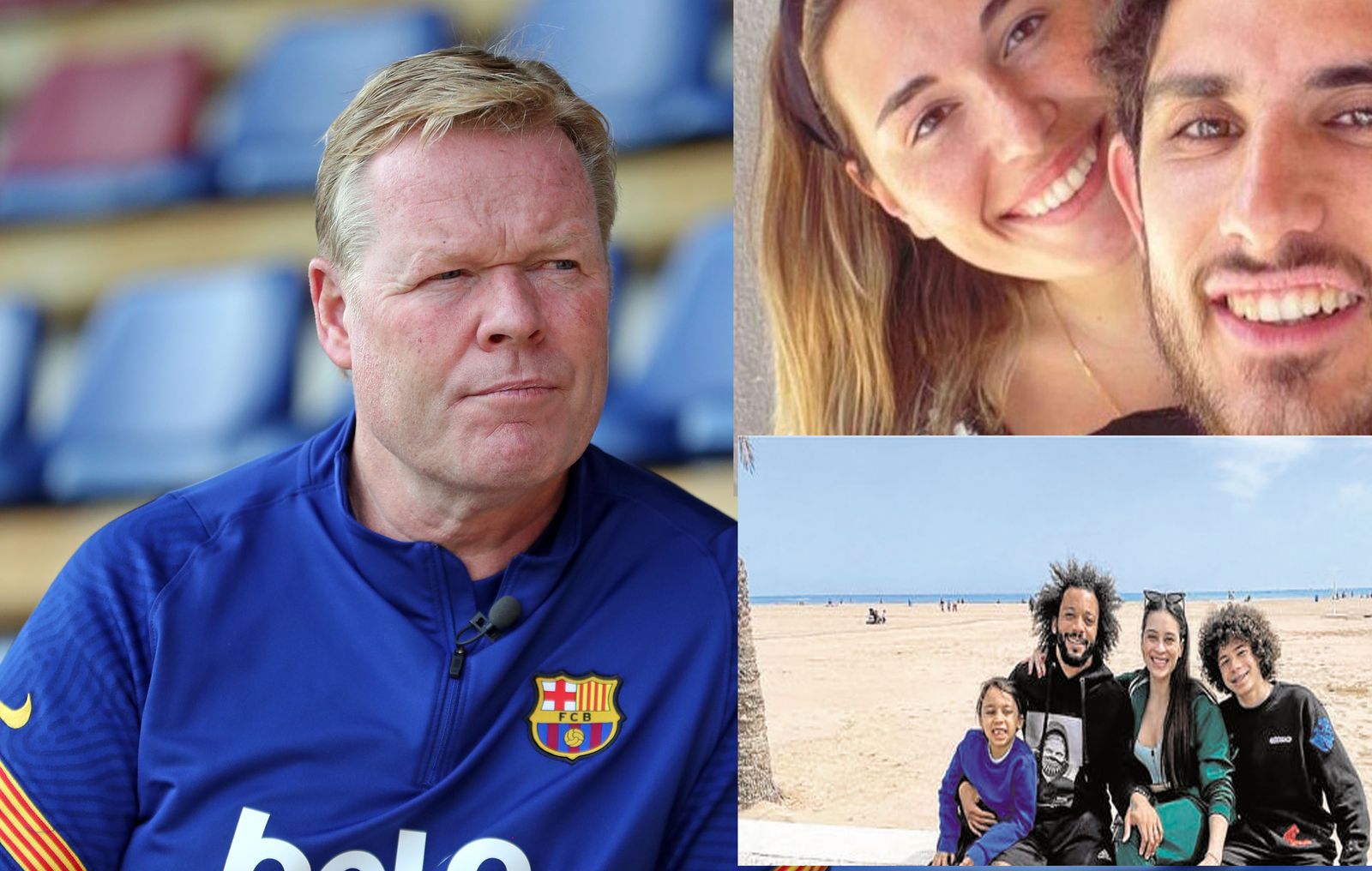 Marcelo, Guedes, Koeman...el mundo del fútbol  pasa del cierre perimetral