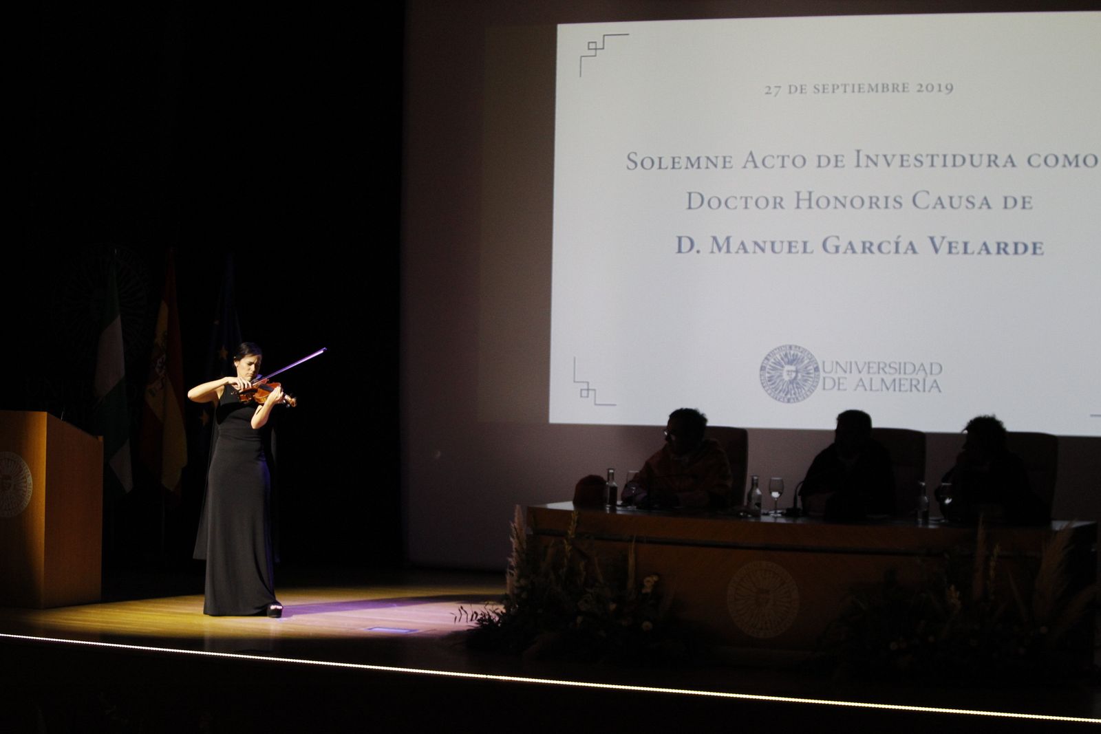 Fotogalería investidura Doctor Honoris Causa Manuel García Velarde. UAL